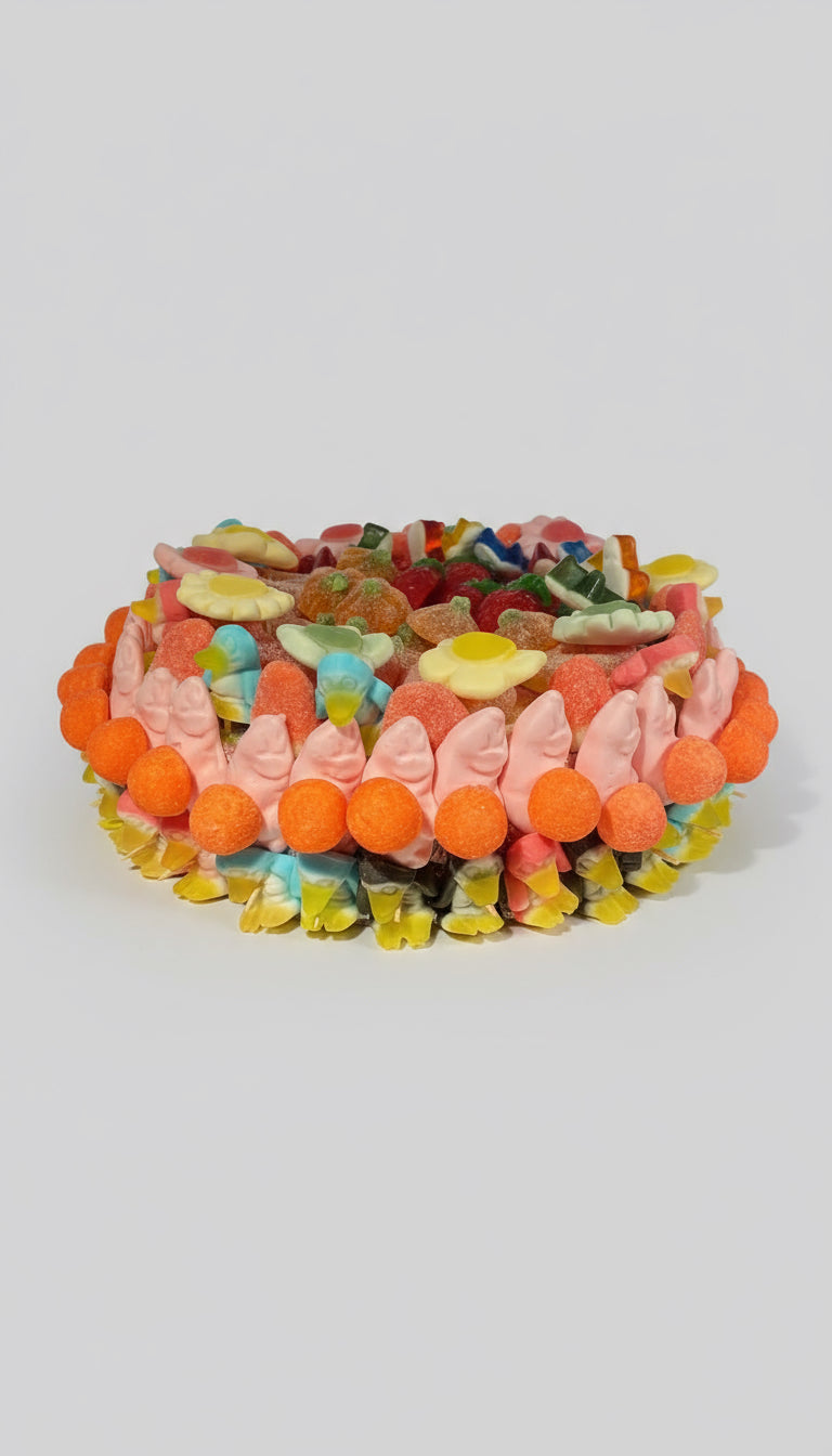 torta di caramelle fiori senza glutine