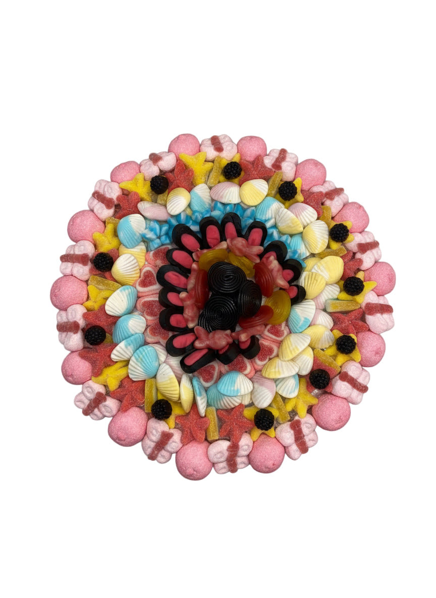 torta rotonda di caramelle senza glutine