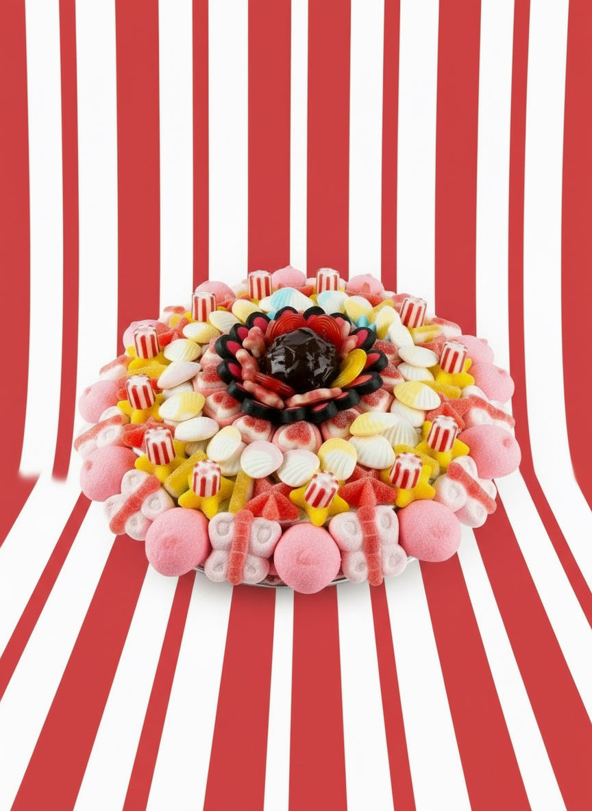 torta rotonda di caramelle senza glutine