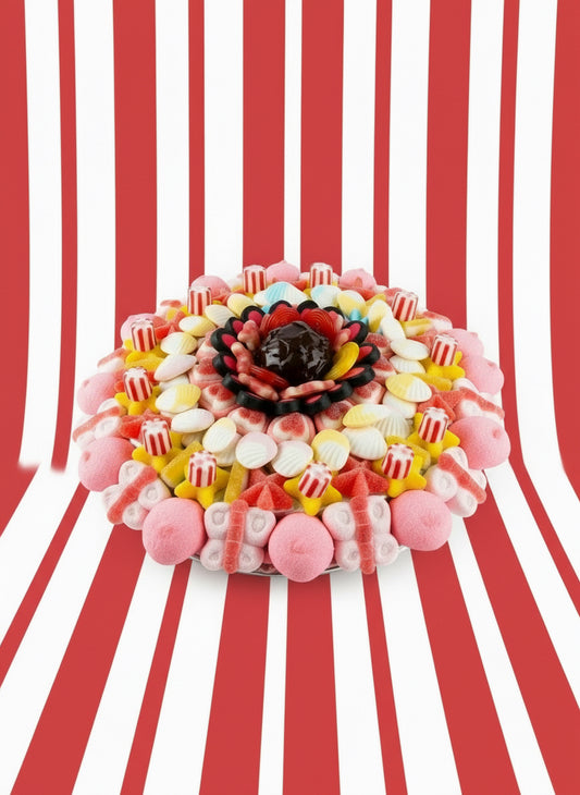 torta rotonda di caramelle senza glutine