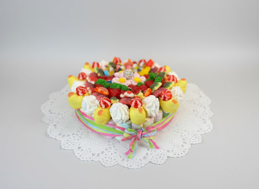 torta di caramelle rotonda senza glutine